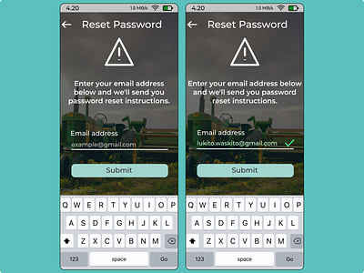 Tanigo Apps - Reset Password