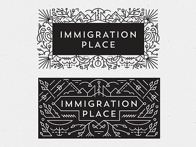 Immigration Place Australia logo concepts