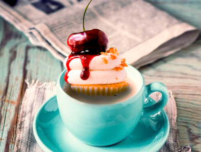 Cake & Tea (or Coffee) des design graphic design photoshop