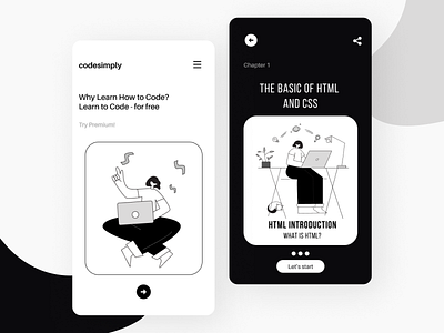 CodeSimply | UI Design app graphic design icon ill illustration minimal ui ux