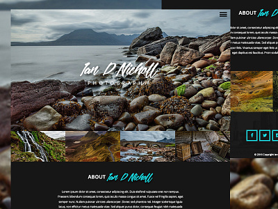 Photography Portfolio design landing page photography portfolio web website