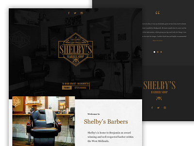 Shelby's barber shop 2017 barber shop cut hair landing page peaky blinders web website