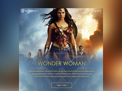 Movie '\\ wonder woman //' cinema dc movie web page website wonder woman