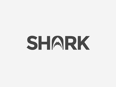 Logo - Shark animal branding logo minimal sea shark simple typography