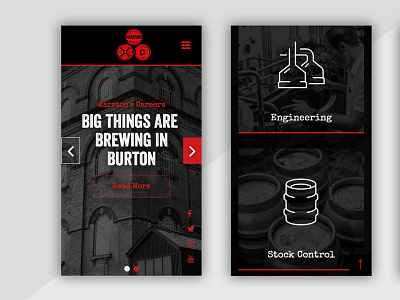 Careers website beer brewery careers daily landing page ui website