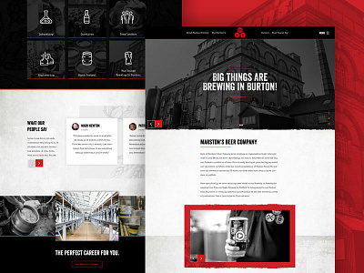 Careers website beer brewery careers daily landing page ui website