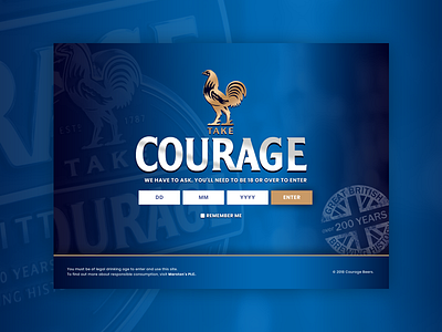 Age Gate age beer brand brewery gate homepage landing page website