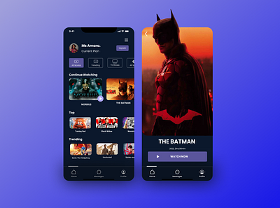 #025 Daily UI Challenge Tv App. app design figma typography ui ux