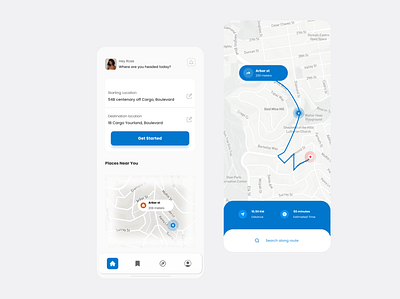 #029 UI Daily Challenge Map app design figma typography ui ux