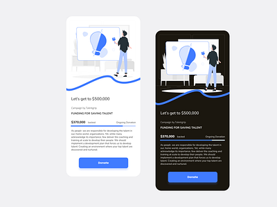 #032 UI Daily Challenge Crowdfunding Campaign Page app design figma illustration typography ui ux