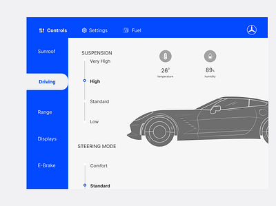 #034 UI Daily Challenge Car Interface app design figma ui ux