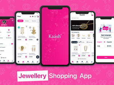 Online Jewellery Shopping App Desing animation branding graphic design logo ui