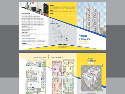 Tri-fold Brochure Template branding brochure design flyer graphic design illustration logo marketing template trifold unique vector