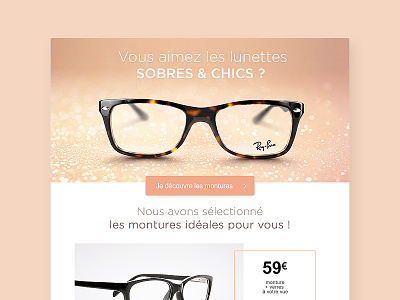 Email Newsletter clean email eyeglasses glasses inspiration newsletter ui ux white