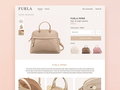 Furla redesign clean e commerce fashion inspiration interface luxury redesign shop store ui ux