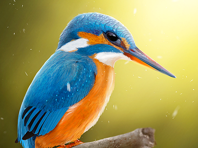 KingFisher artwork bird digital draw drawing illustration kingfisher painting