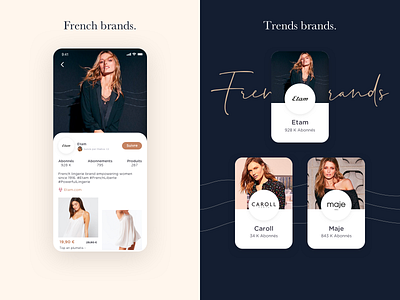 French brands, trends brands 1/2 app branding design e commerce inspiration interface ios mobile ui ux