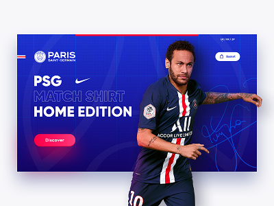 Football club PSG blue branding clean design fifa football inspiration interface interface web neymar paris soccer sport uefa