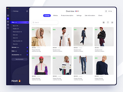 Hawk 🔥 admin admin design admin panel app design backoffice clean design e commerce inspiration interface ui ux