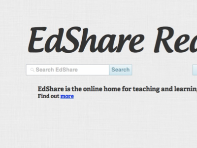 EdShare Redux Teaser edshare learning repositary search sharing teaching