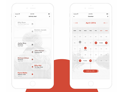 The Hunter APP screens #1 application design iphone minimalist mobile tags uiux web