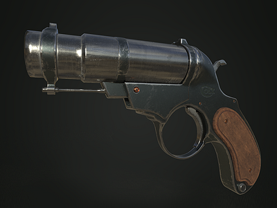 Flare gun 3D model