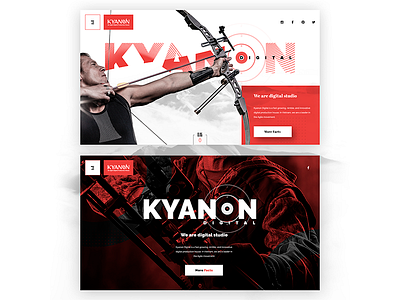 Kyanon Digital Main Page agency bright design site slider ui ux website