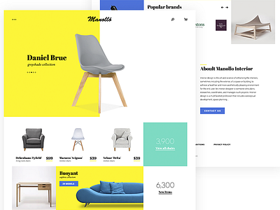 Manollo e-commerce design ecommerce flat icon shop ui ux vector web