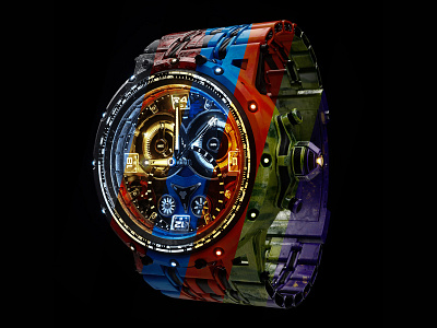 REACTOR. watches color variations 3d 3dsmax cinema octane product design rendering watches