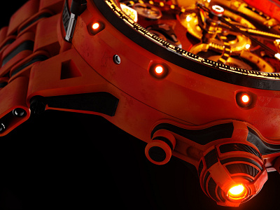 REACTOR orange 3d 3dsmax cinema4d industrial design octane product design rendering watches