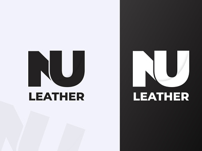NU Leather Logo Design | Branding | UI