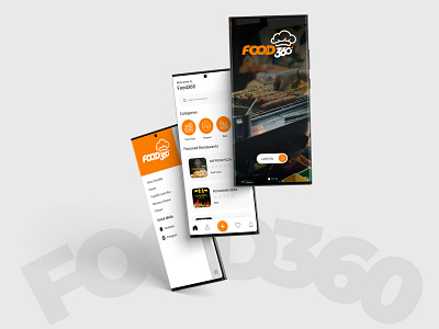 Food 360 App Design | Mobile Apps | UI app branding color dark ui design dribbble graphic design icon illustration inspiration interface logo mobile apps typography ui ui design ux ux design vector wireframe