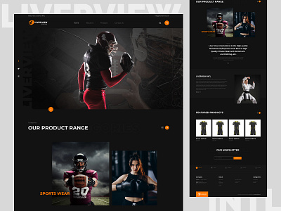 Dark Home Page Design | Web Design | UI