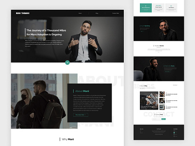 Mani Thawani - Crypto Business Entrepreneur app business color crypto cryptocurrency design entrepreneur icon inspiration landing page portfolio typography ui ui design ux ux design vector web web design