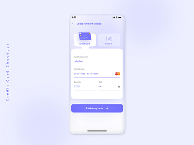 Credit Card Checkout | UI