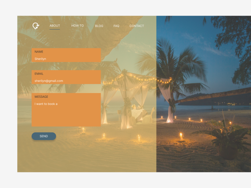 Hotel Contact Us Form By Sherilyn Chacko On Dribbble   Db8a928d90a253afa92322198b6acdb4 