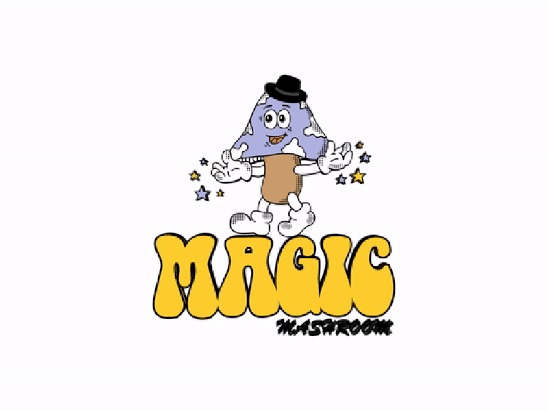 MAGIC MASHROOM 3d animation branding design graphic design logo