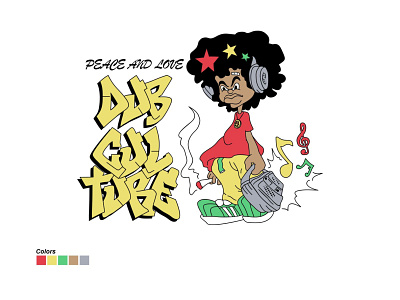 DUB CULTURE bob marley branding culture design dub graphic design illustration jamaica logo love music peace reggae rocksteady roots ska soul