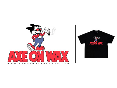 STONED GATTO - AXE ON WAX (LONDON, UK) bootleg branding cartoons design graphic design illustration logo mickey mouse smoke tees weed