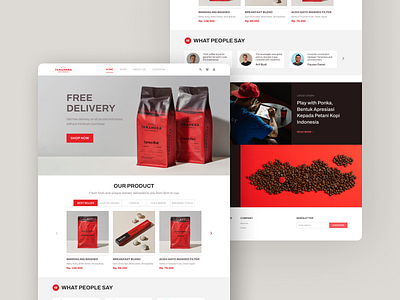 Tanamera Website Redesign coffee coffee website redesign tanamera ui web design website