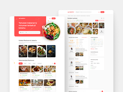 Pergikuliner Website Redesign dailyui exploration fnb website food food website restaurant ui uiexploration user interface web web design