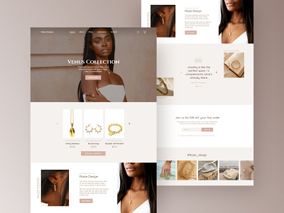 Jewellery Shop Website design ui ux