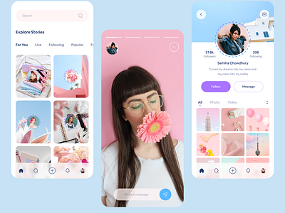 Social Media App UI