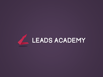 Leads Academy Logo academy logo creative logo leads logo logo purple sales logo