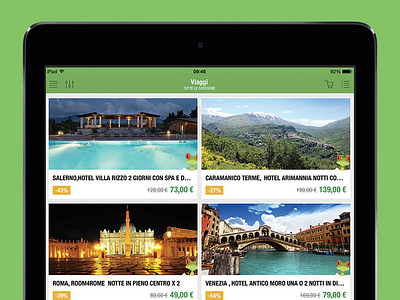 Tempo di Sconti - iOS & Android App android app ecommerce ios ipad iphone mobile shopping smartphone tablet travel uiux