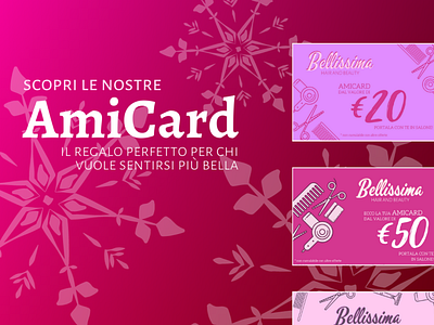 Social Media Ad - Bellissima Hair&Beauty ad branding christmas gift card instagram logo post social media
