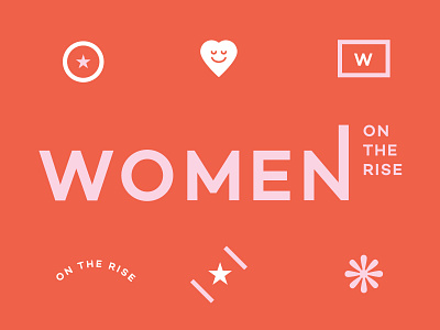 Women on the Rise Logo branding icon identity illustration logo minimalism modern simple typography women women empowerment