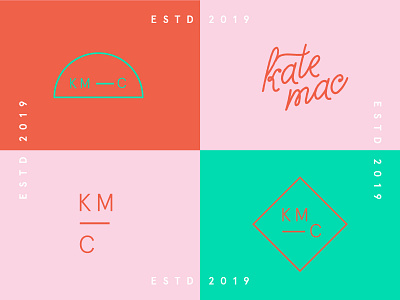 Logo for Kate Mac Consulting bold branding colorful consulting design icon identity logo minimalism modern simple typography women
