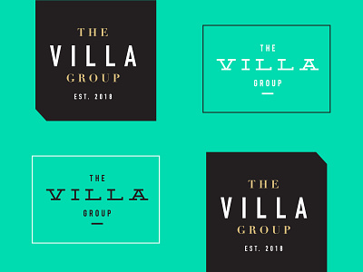 Logo | The Villa Group branding icon identity logo minimalism modern simple typography