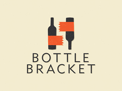 Bottle Bracket | Logo Concept bottle bracket branding game icon identity illustration logo modern simple typography wine